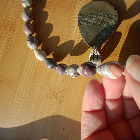 Jay King DTR mine finds Jasper necklace large pendant 925 Stunning - Picture 7 of 16